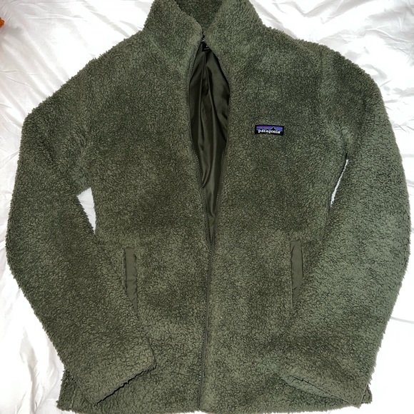 Patagonia Jackets & Blazers - Womens small green Patagonia fuzzy fleece